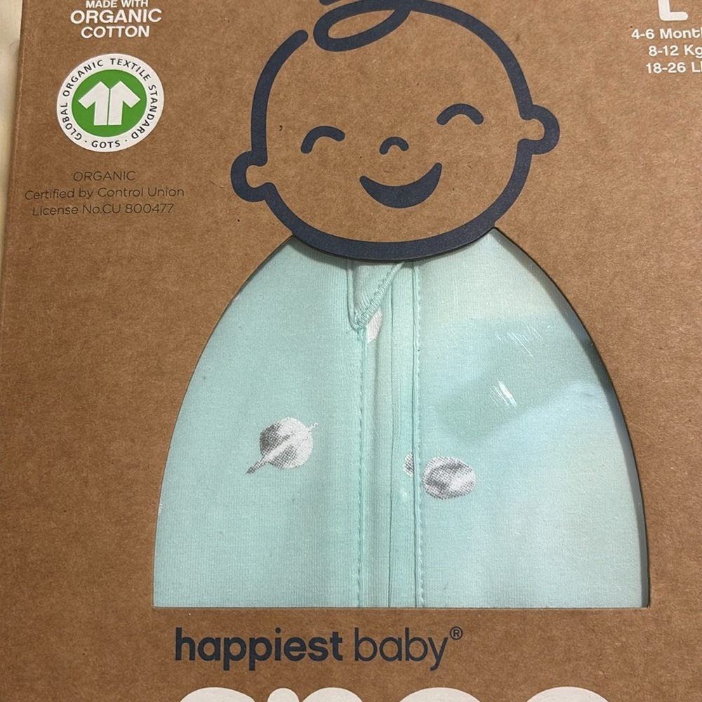 SNOO Mint green Organic Cotton Baby Sleep sack 18-36 pounds